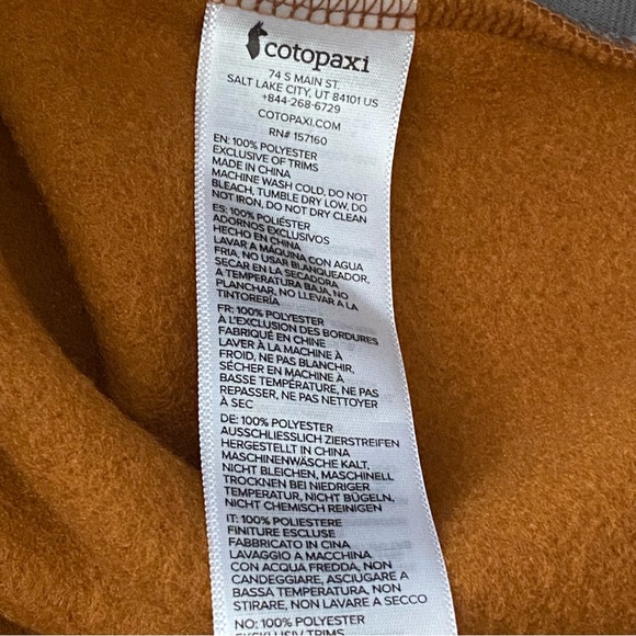 Cotopaxi NWOT Men’s Teca Fleece Vest Size XXL Limited Edition - Picture 5 of 9